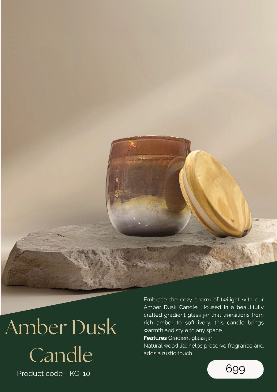 Amber Dusk Candle – Twilight in a Jar
