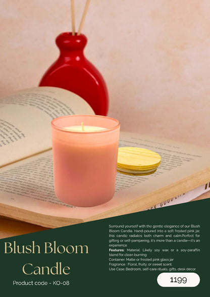 Blush Bloom Candle – Charm in Every Glow